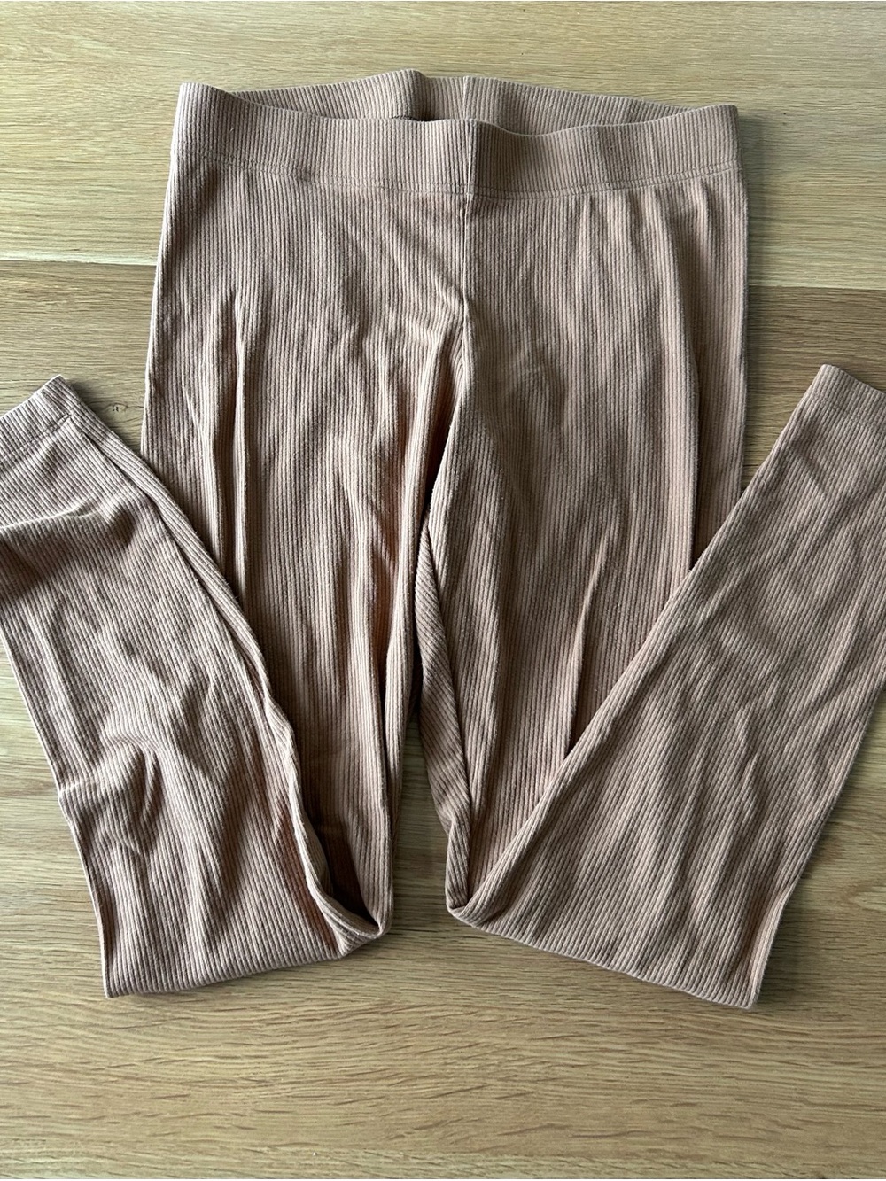 Old Navy Ribbed Camel Colored Leggings